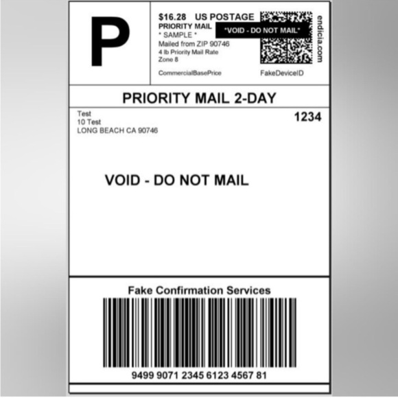 Extra shipping label for orders over 5 pounds - Picture 1 of 1